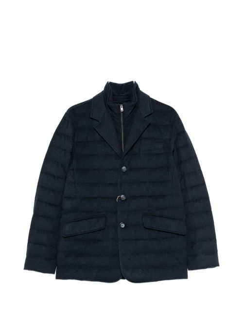 Quilted Navy Jacket — Navy