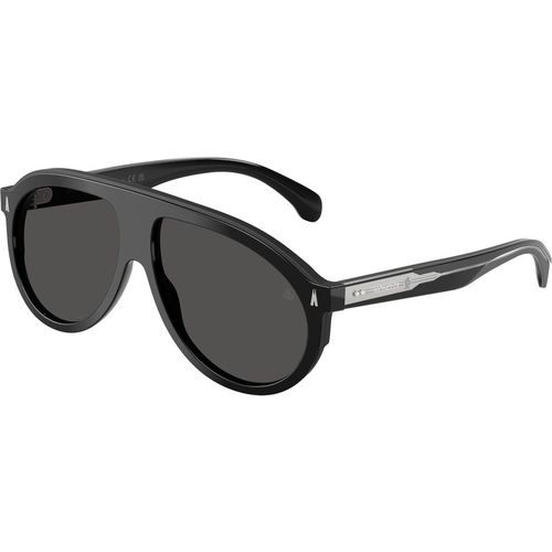 Moncler Unisex Moncler ME6001 FHAITE 300187 Gafas de sol Acetato Negro Gris Piloto Norma