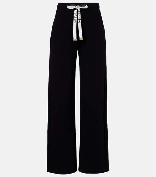 Bali cotton-blend wide-leg pants