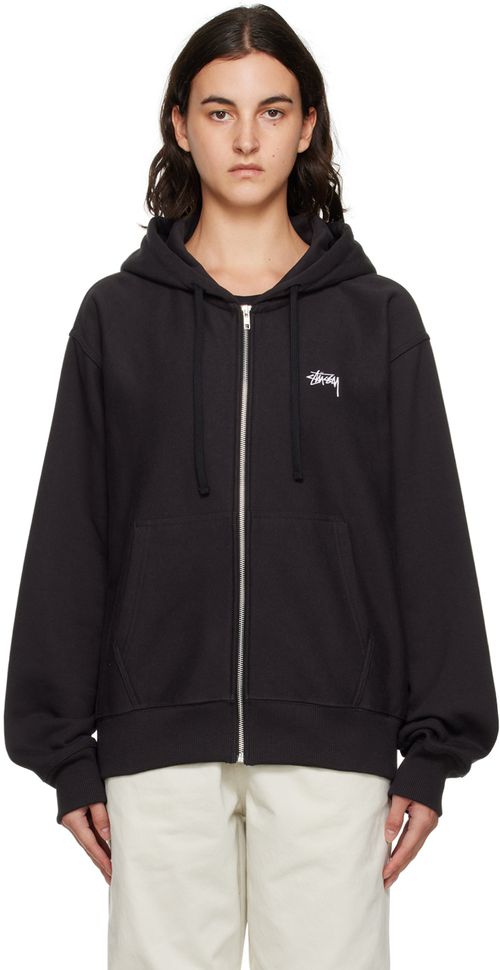 Stüssy Black Zip Hoodie