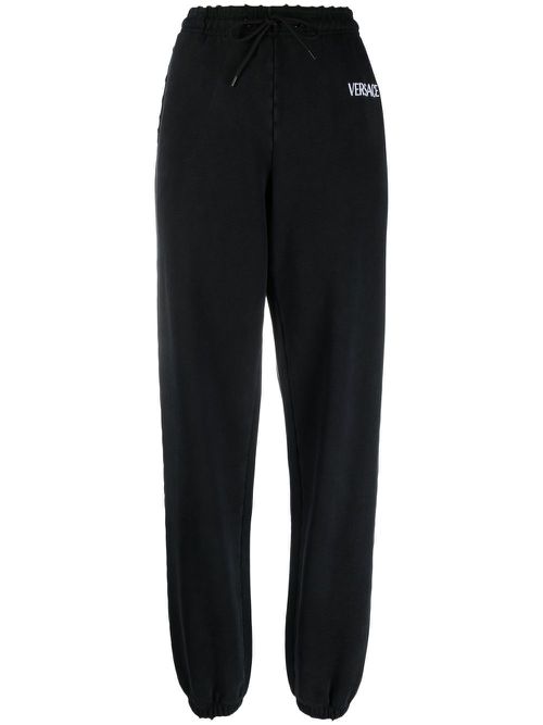 Logo-print track pants - Black