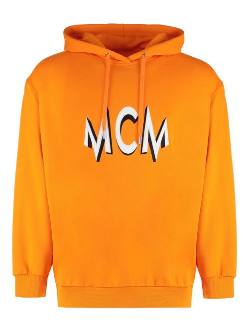 Graphic-print hoodie - Orange