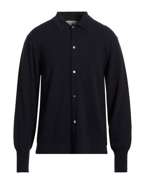 Officine Générale Man Cardigan Navy Size L Virgin Wool
