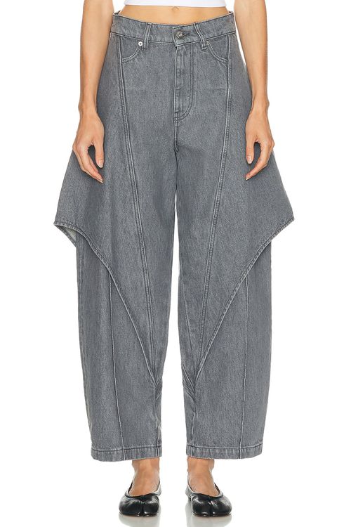 JW Anderson Cropped Sculptural Leg in Grey