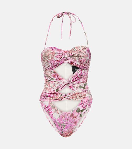 Saint-Rémy cutout floral swimsuit