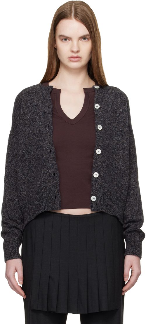 Gray Ada Crewneck Cardigan