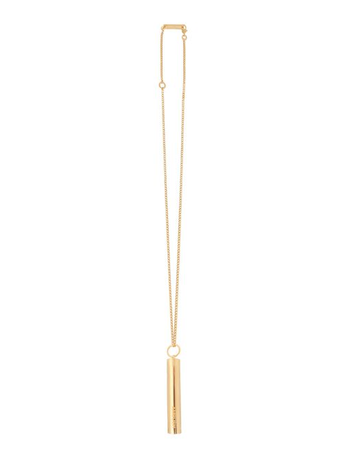 Pill case silver necklace - Gold