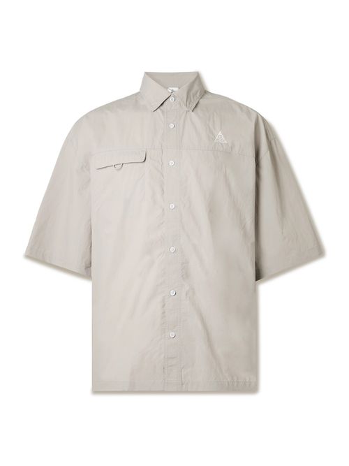 ACG Orb Weaver Oversized Logo-Embroidered Nylon Shirt