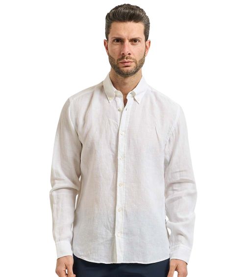 White Regular Solid Shirt