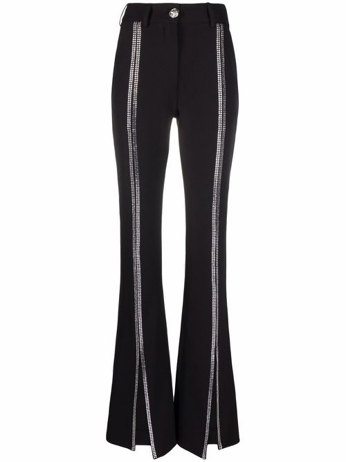 Cady high-waisted trousers - Black