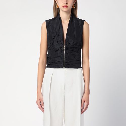 Black zipped waistcoat