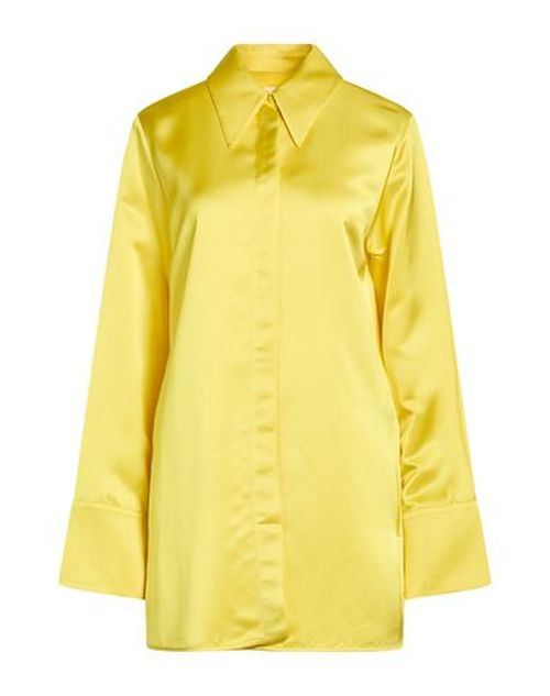 Woman Shirt Yellow Size 2 Cupro, Viscose