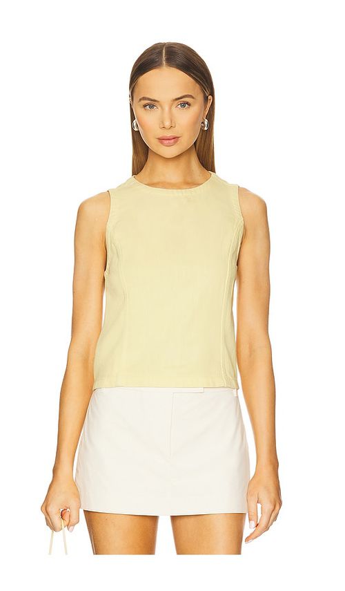 Rag & Bone Ultra Featherweight Myla Top in Lemon.  XS. Also in