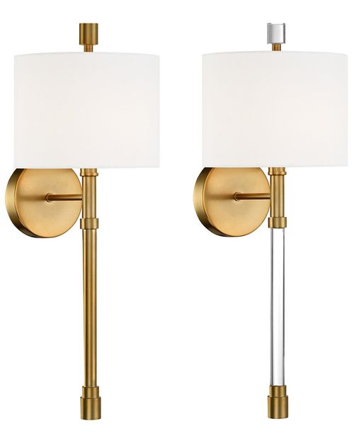 Rachel 1-Light Vibrant Gold Wall Sconce