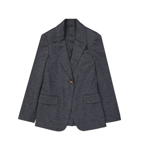 Wool Blazer — Gray