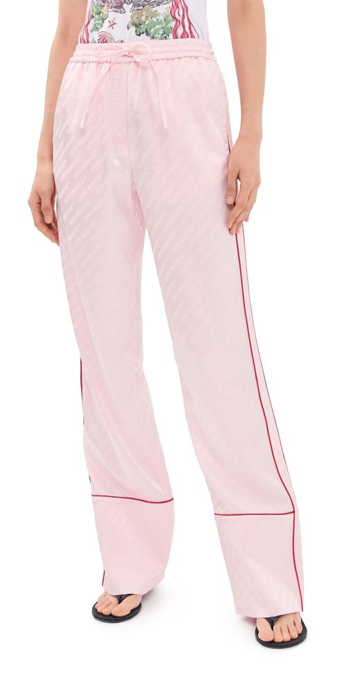 Satin Pajama Pants Soft Pink