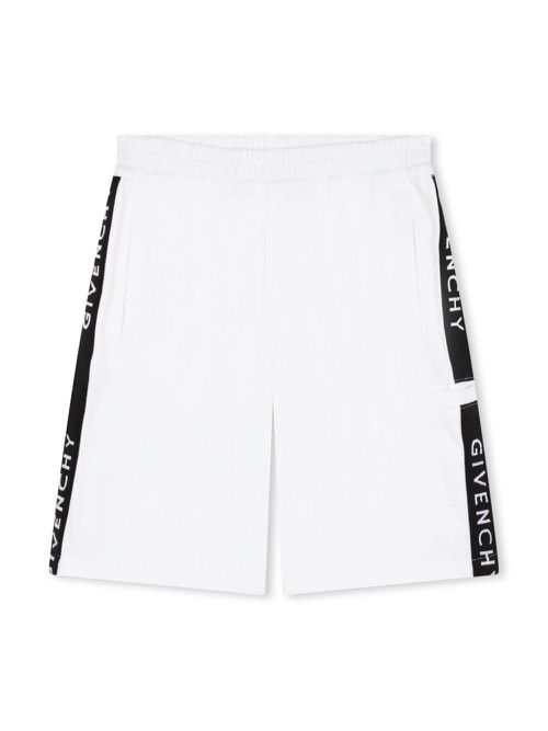 Logo-tape bermuda shorts - White
