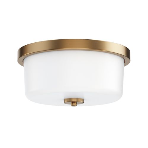 Natural Aged Brass Flush Mount from the Fuller Collection