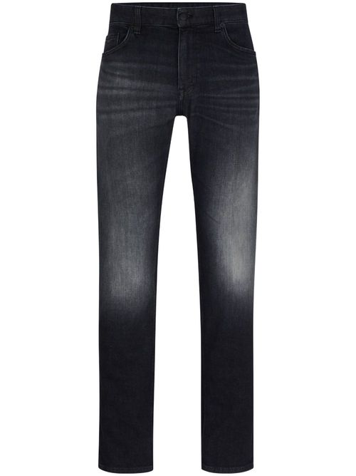 BOSS stonewashed slim-fit jeans - Black