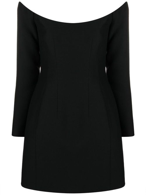 Off-shoulder minidress - Black