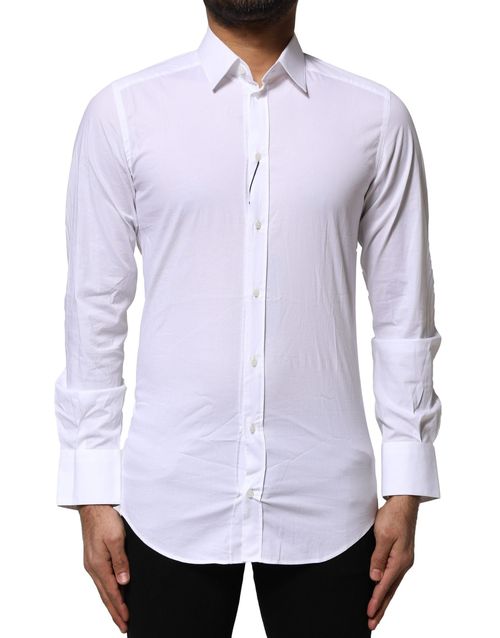 Cotton Stretch Shirt — White