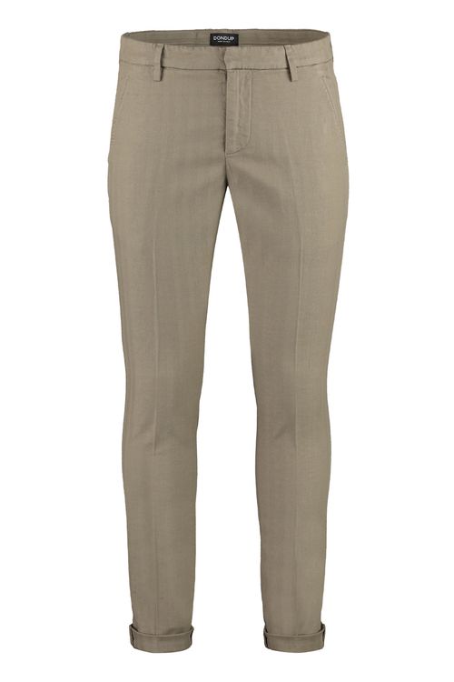 Cotton Chino Trousers for Men - Roll-Up Ankle Cuffs