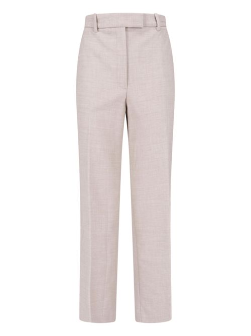 Beige-Ready Slim-Fit Trousers in Stretch Knit