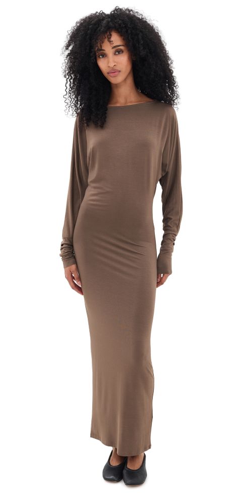 Aspen Midi Dress Mushroom