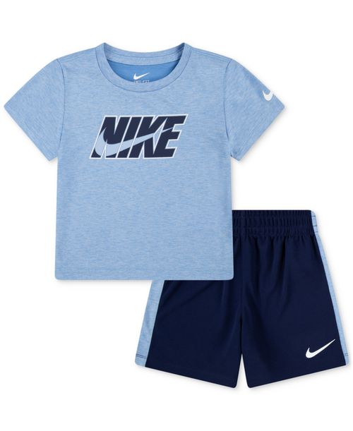 Toddler Boys Dri-fit Dropset T-Shirt and Shorts Set - Midnight Navy