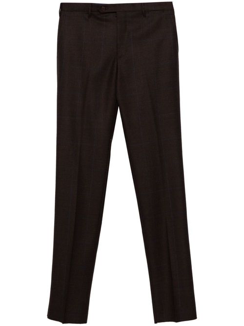 Checked trousers - Brown