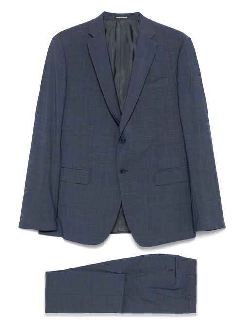 Emporio Armani virgin-wool suit - Blue