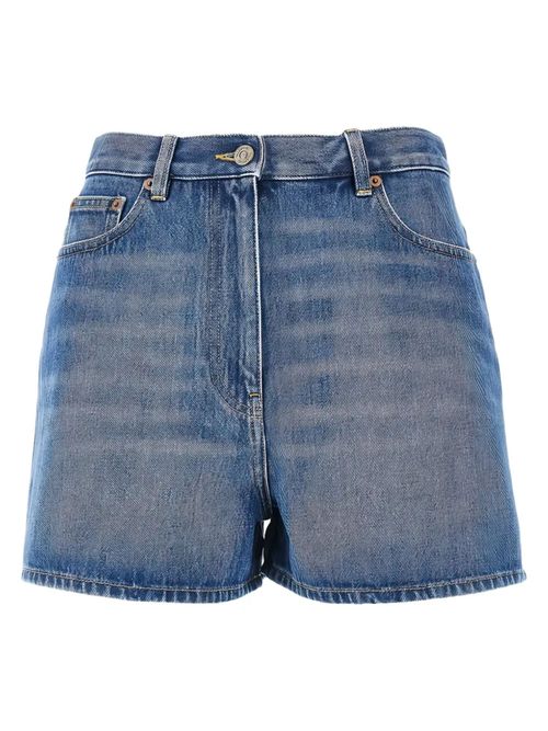 Chic High-Waisted Mini Shorts with Statement Details