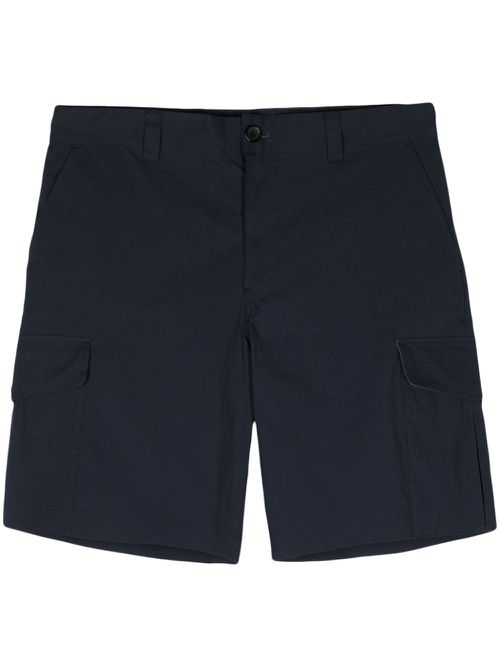 Mid-rise cargo shorts - Blue