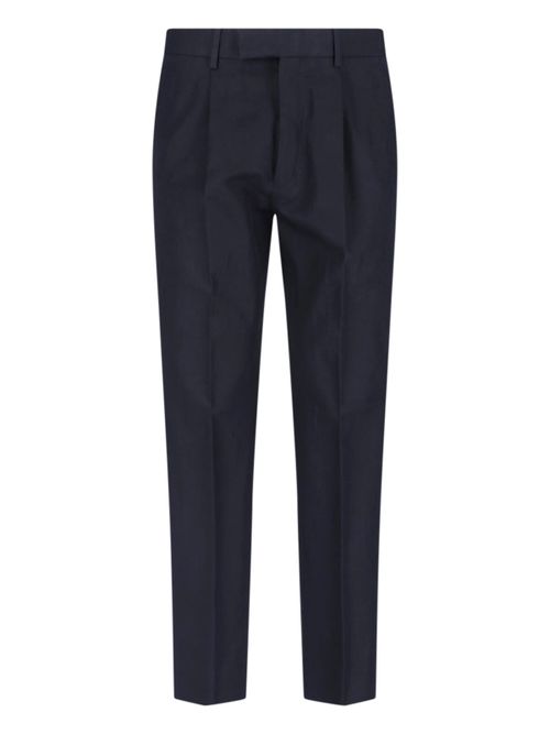 Cotton-Linen Trousers with Cotton Lining