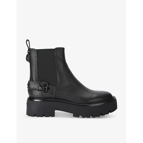 KURT GEIGER LONDON Viper Hiker Brand-Tab Leather Ankle Boots KURT GEIGER LONDON - Viper Hiker brand-tab leather ankle  main image 4