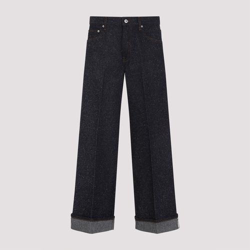 Men Melange Blue Denim Jeans