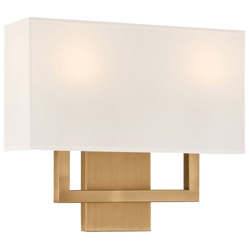 Antique Brushed Brass LED Wall Sconce from the Mid Town Collection