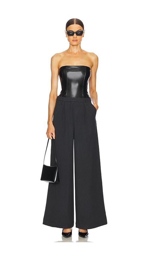 WeWoreWhat Corset Wide Leg Jumpsuit in Black.  6. Also in
