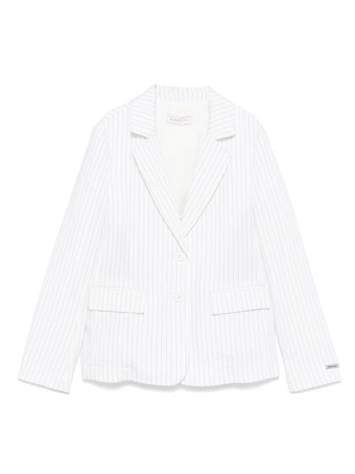 Pinstripe blazer - White