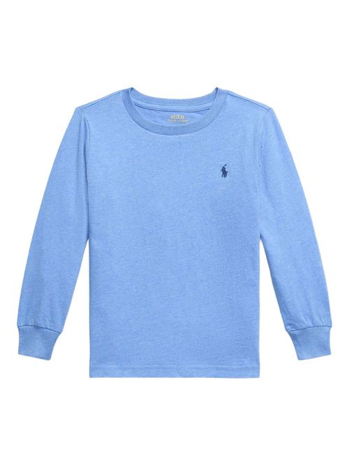 Long-sleeved cotton T-shirt - Blue