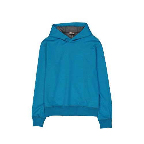 Logo Relief Polyester Sweatshirt — Blue