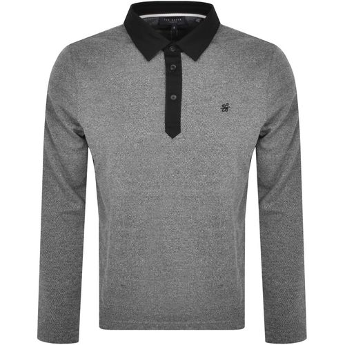 Long Sleeve Razen Polo T Shirt Black