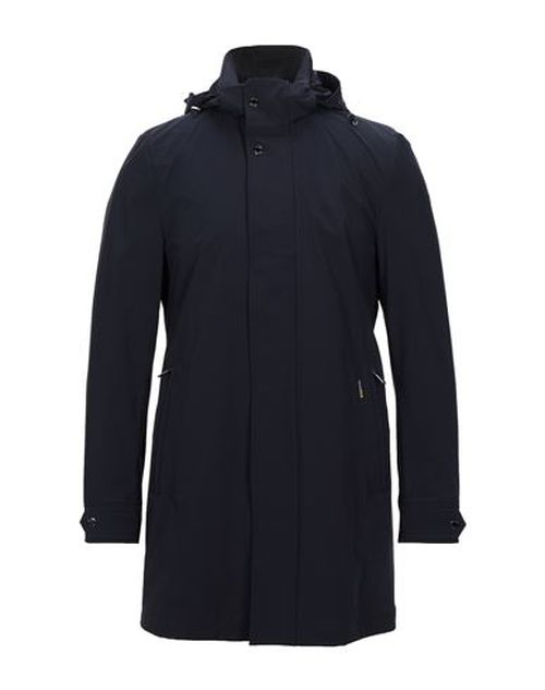 Moorer Man Overcoat & Trench Coat Midnight blue Size 40 Polyamide, Elastane