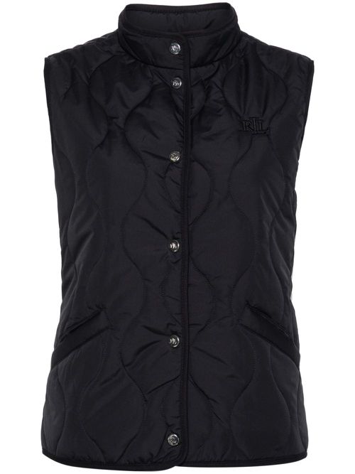 Quilted padded gilet - Blue