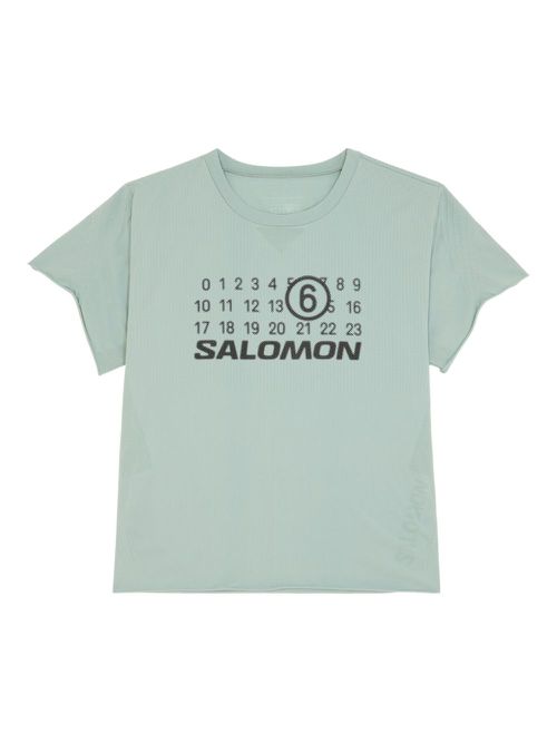 MM6 Maison Margiela X Salomon x Salomon logo-print T-Shirt - Green