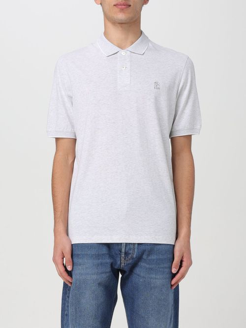 Polo Shirt Men color Grey