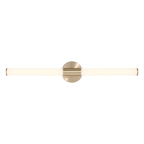 Connor 30" Mini Tube LED Cylinder Vanity Light in Bra