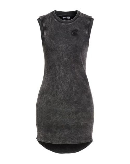 Woman Mini dress Black Size L Cotton, Elastane