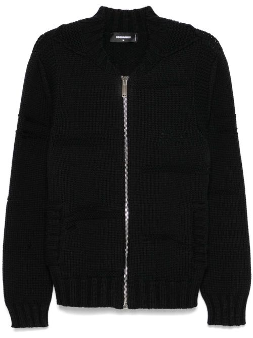 Knitted cardigan - Black