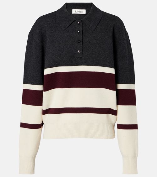 Róhe Wool and cashmere polo sweater